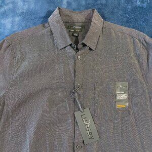 Men's Marc Anthony Luxury + Slim-Fit Linen Blend Button Front Shirt